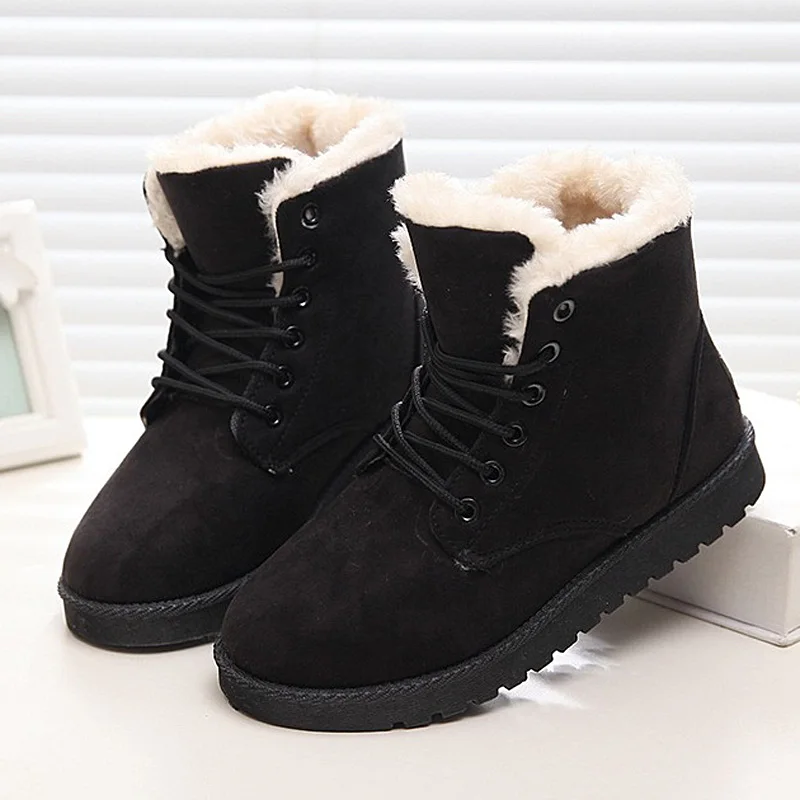 

2020 Snow Boots Waterproof Ankle Boots For Women Boots Female Winter Shoes Women Booties Plush Warm Women Winter Boots Mujer