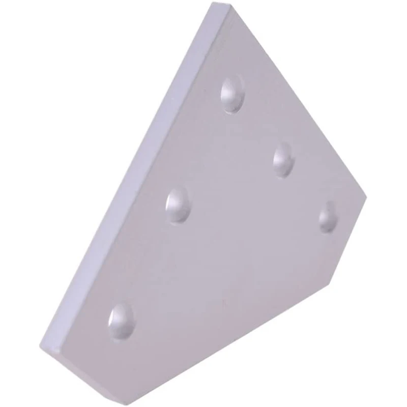 12 шт./лот 3D принтер L-образная алюминиевая пластина с 5 отверстиями 60x60 мм