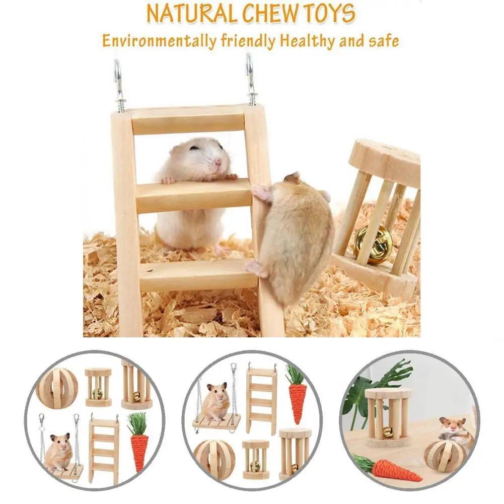 

6 шт., игрушки для жевания для хомяка