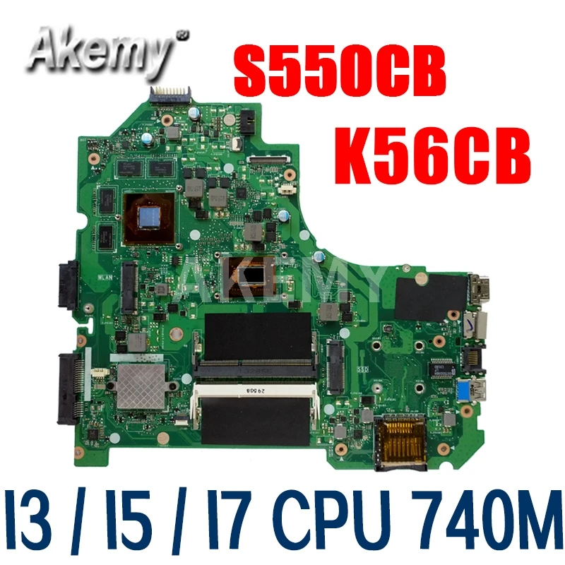 Akemy S550CB для Asus K56CB S550C K56C A56C Loptop материнская плата Mianboard протестированная 100% работа
