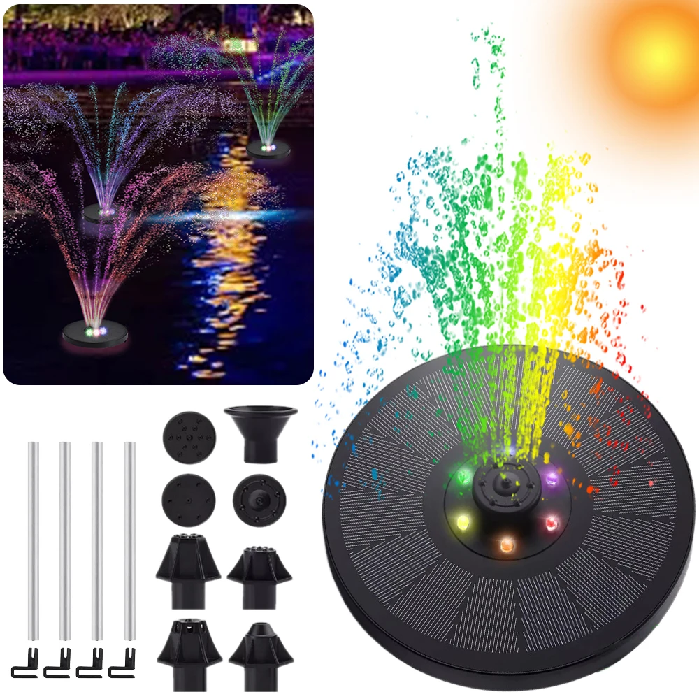 

2021 миниатюрный водяной фонтан на солнечной батарее, бассейн, ранний пруд, украшение для сада, птица, ванночка, уличное украшение для фонтана ...