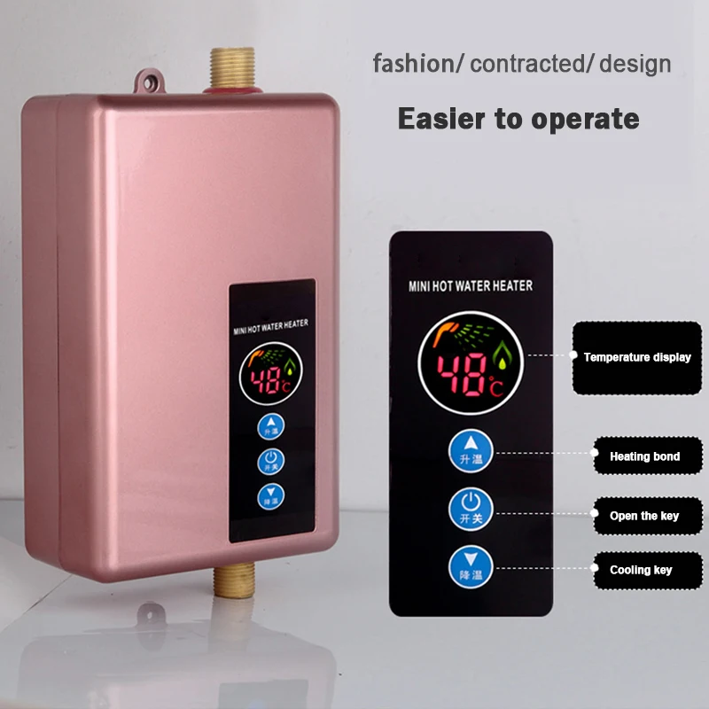 

Instant Electric Water Heater Faucet Household Bathroom Water Heater Intelligent Speed Hot Mini water heater Hot Shower