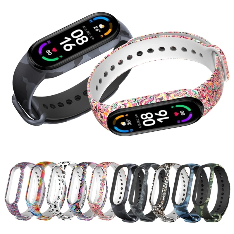 watchband replacement soft silicone waterproof wristband for xiao mi mi band 6 wearable devices smart accessories h9eb free global shipping