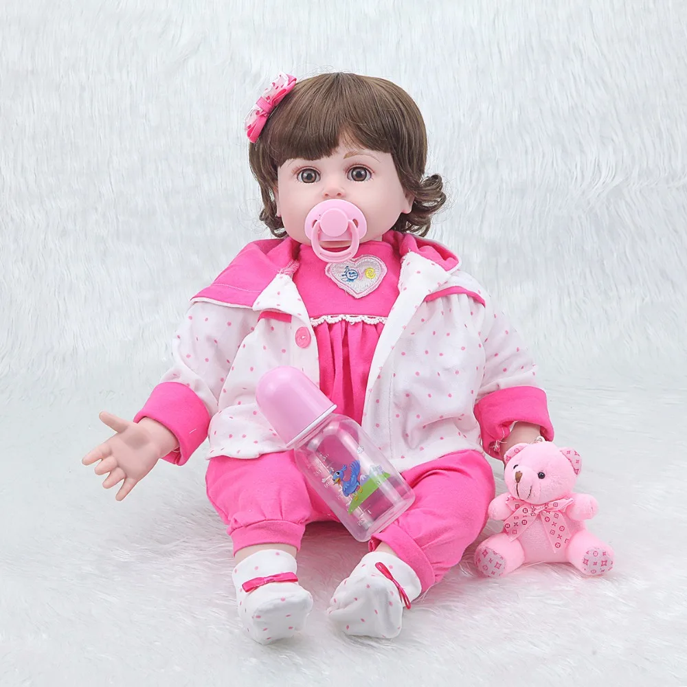 Гиперреалистичный Пупс игрушки куклы для девочек 50 см силиконовый