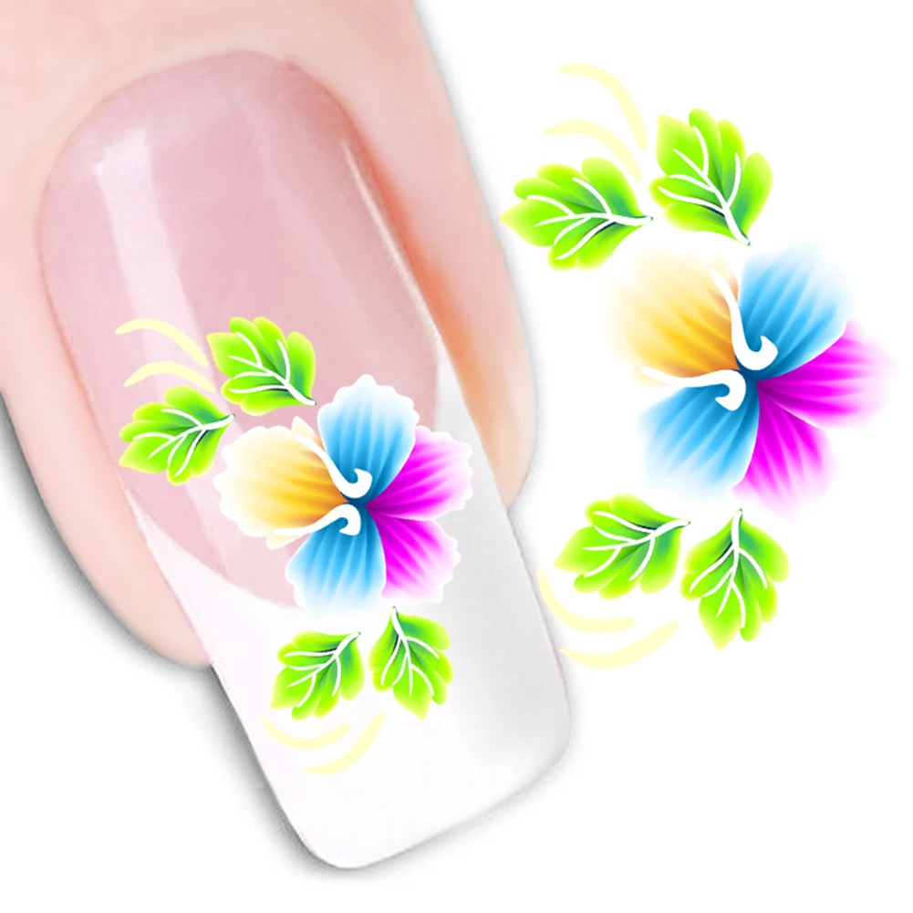 

Self-Adhesive Floral Pattern Fashion Nail Art Sticker DIY Decal Manicure Tool
