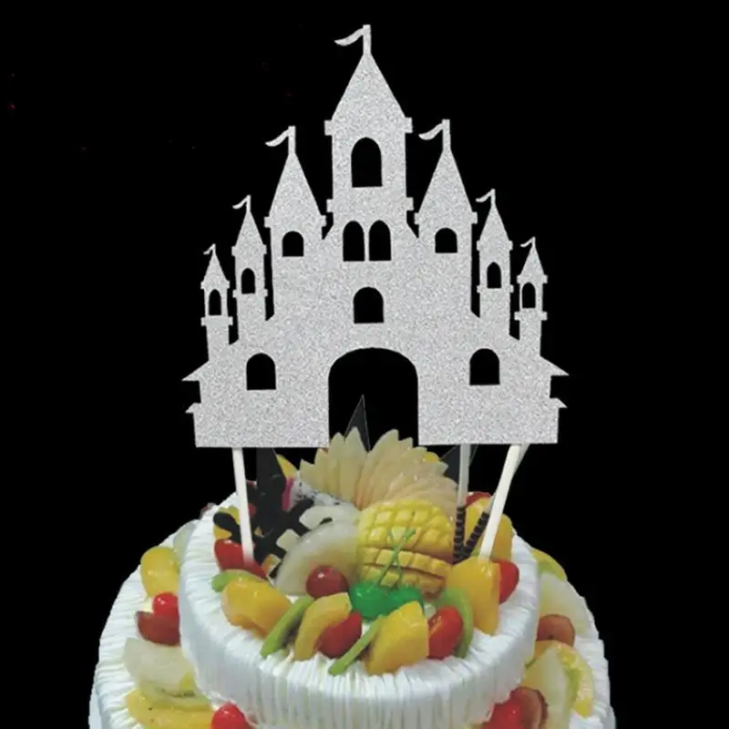

10 Pcs/Set Halloween Cake Topper Decorative Creative Castle Shaped Dessert Topper Cupcake Decor Birthday Party Wedding Supplies