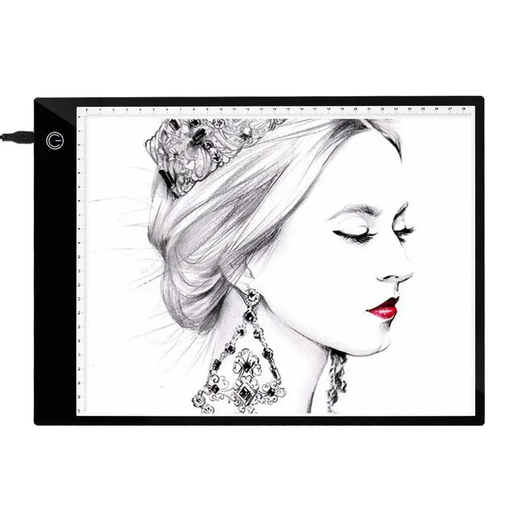 

Ultra Thin A4 LED Light Pad Artist Light Box Table Tracing Drawing Board Pad Diamond Painting Embroidery Tools