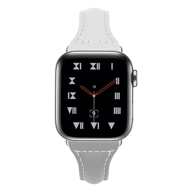 Натуральная кожа сменный ремешок для apple watch группа 4 контрастного цвета браслет Смарт-аксессуары для наручных часов iwatch 3/2/1 44 40 38-42 м
