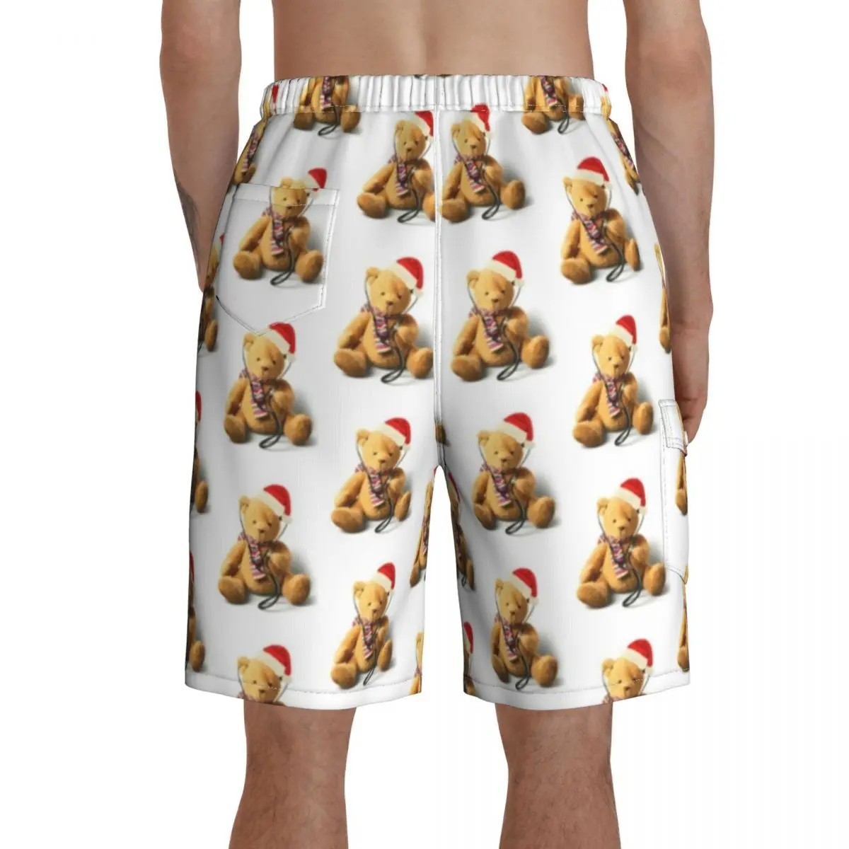 

Teddy Board Shorts Swimming Trunks Polyester Men Bathing Pattern Swim Trunks