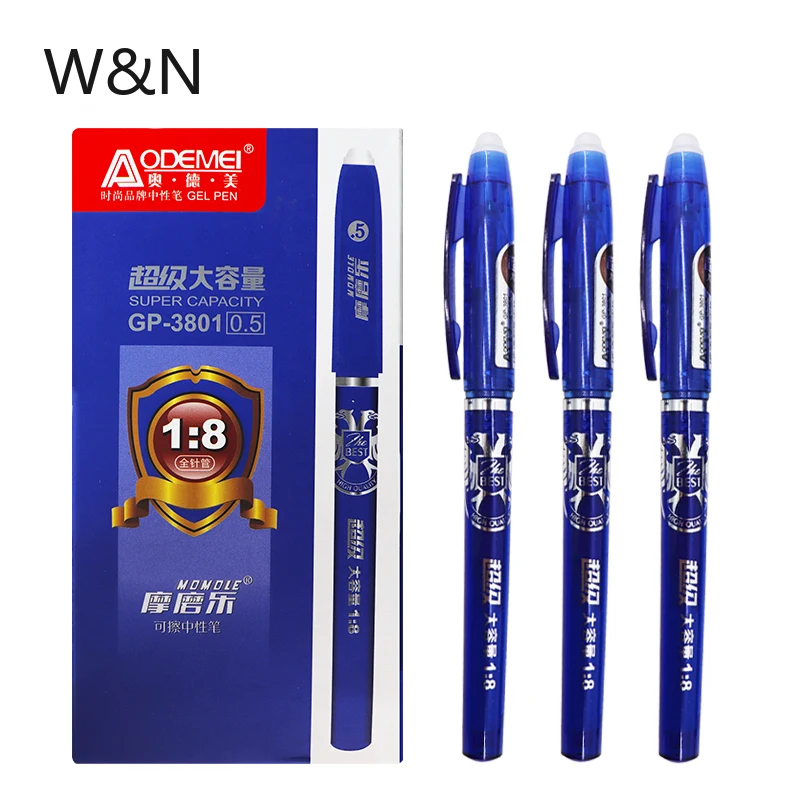 3 шт./компл. стираемая ручка с заправкой 0 5 мм синие/черные чернила Волшебная