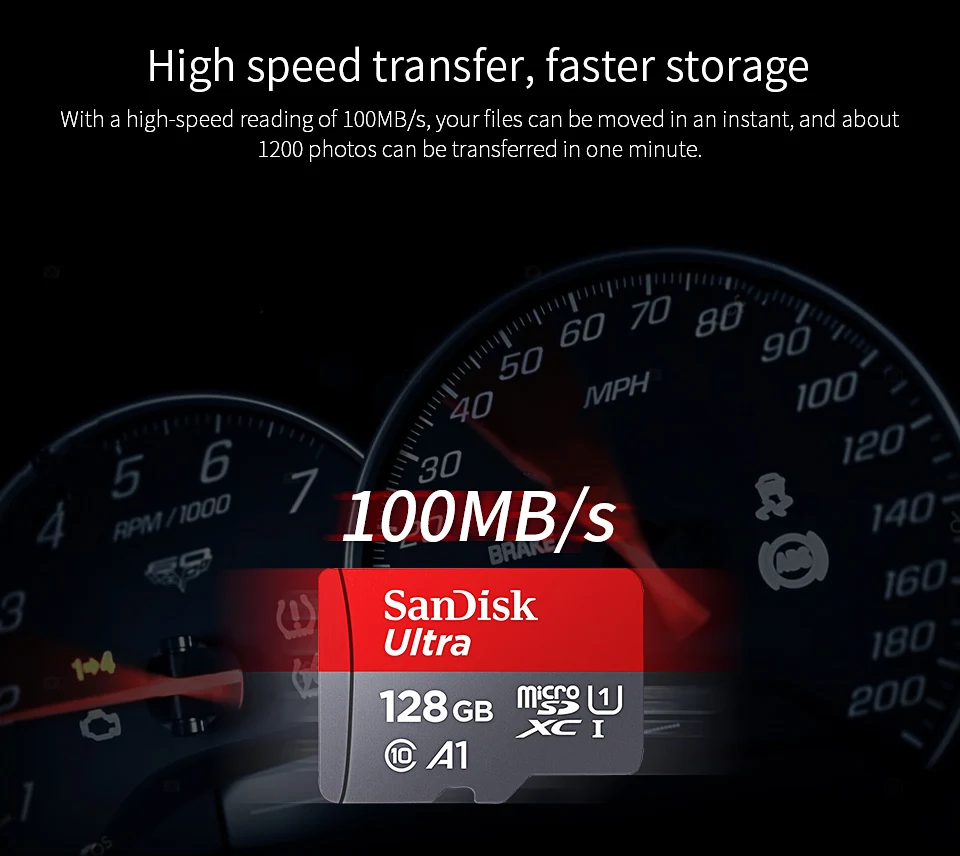 SanDisk Micro SD карта 128 Гб 64 ГБ 32 ГБ 16 ГБ класс 10 карта памяти Высокоскоростная TF карта флэш-карты carte sd для телефона