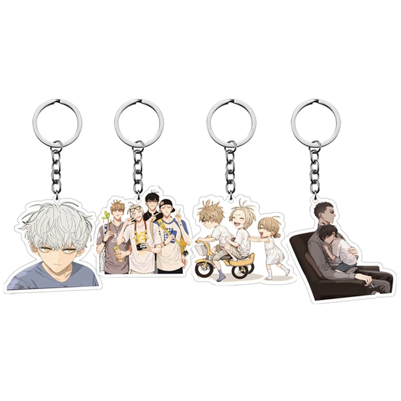 Аниме 19 дней брелок милый Молодежные брелки держатель для ключей мультяшная