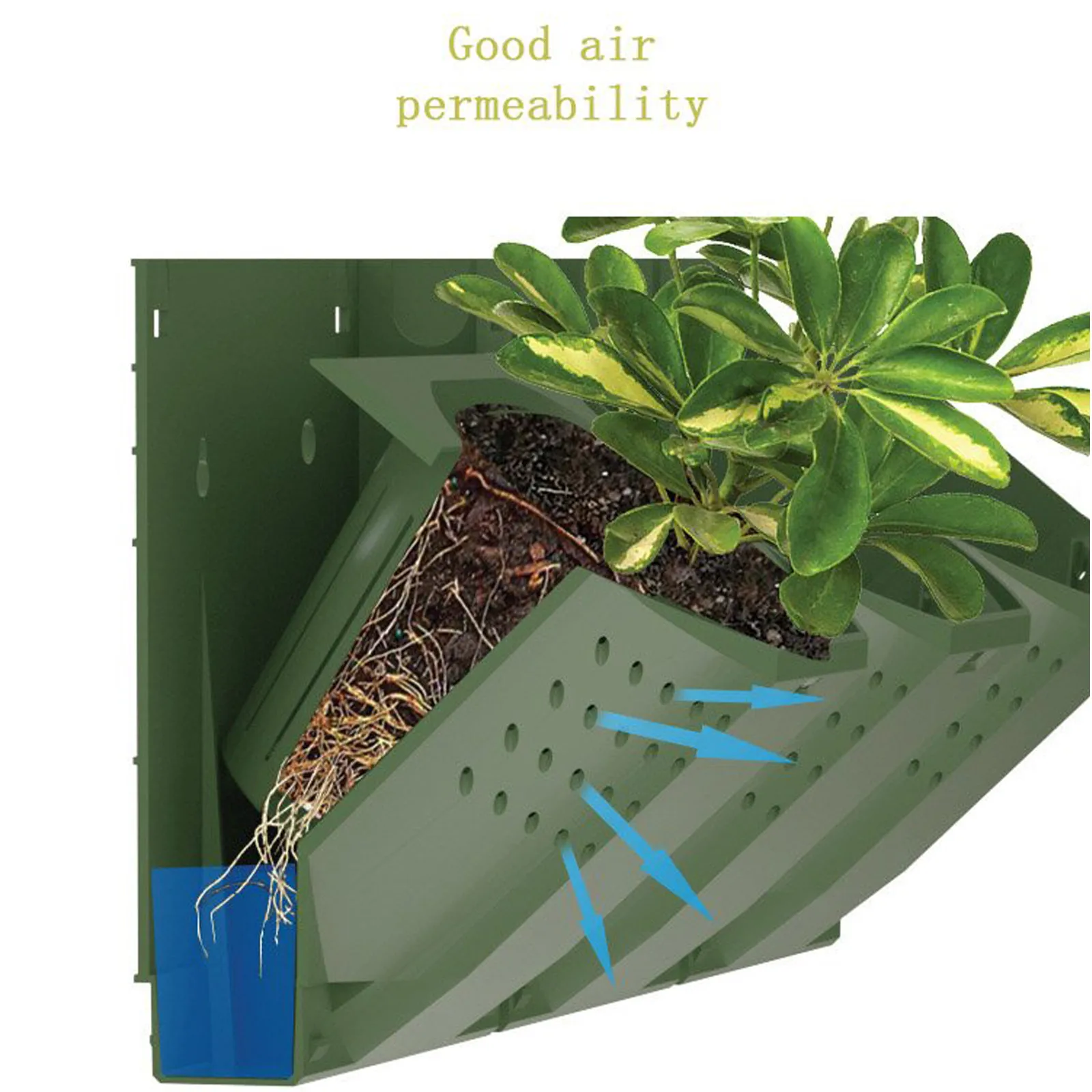 Вертикальный Зеленый горшок для растений настенный цветочный многослойный