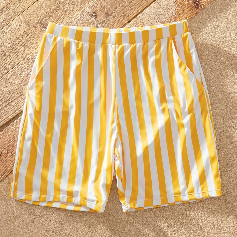

PatPat 2021 New Summer Cut-out Front-knot Color Block Matching Swimsuits