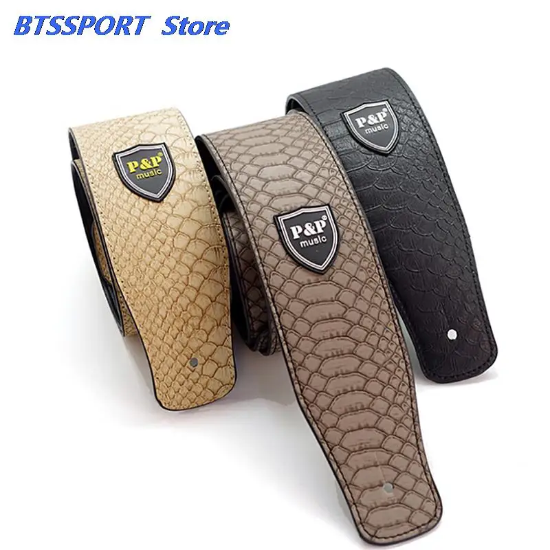 Детали для гитары Расширенный Ремень электрогитары рельефный ремень