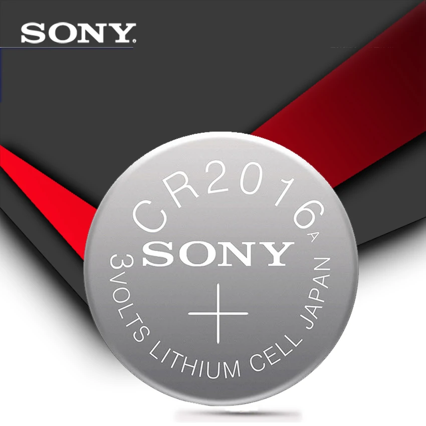 Кнопочная батарея SONY 3V литиевая монетница 10 шт./лот DL2016 KCR2016 CR2016 LM2016 BR2016 высокая