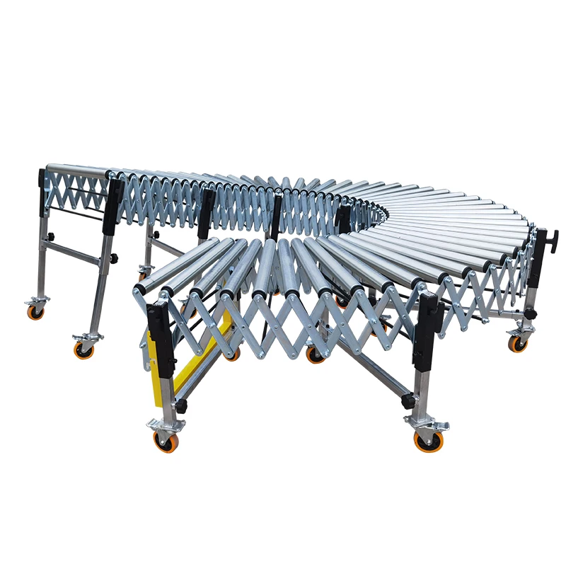 LIANGZO,Galvanized Flexible Gravity Unpowered Roller Conveyor