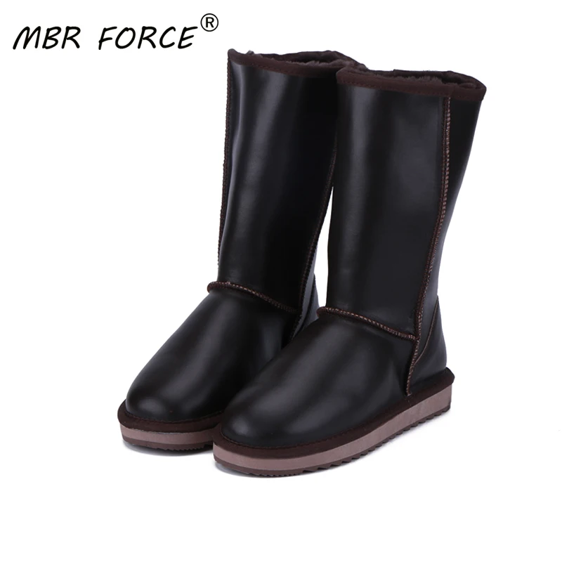 Новые австралийские женские водонепроницаемые сапоги MBR FORCE до колена из овечьей