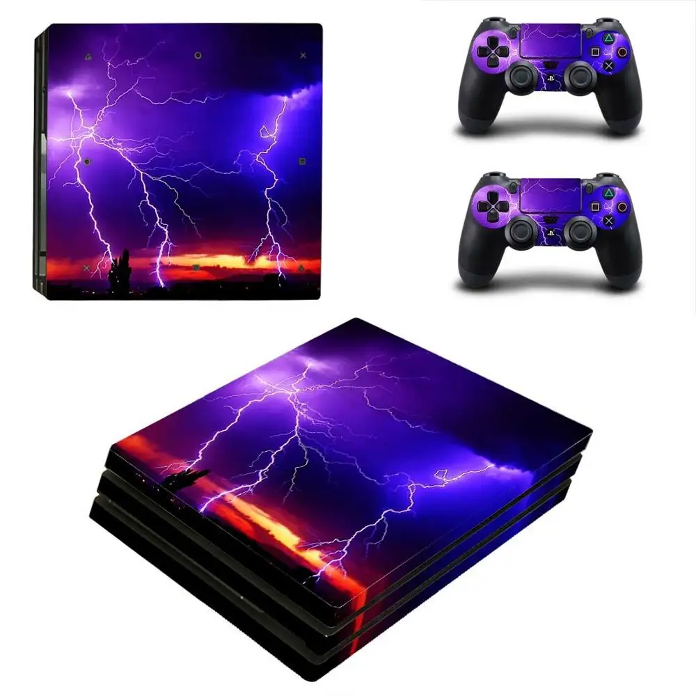PS4 Pro lightning sticker s PS 4 Play station виниловые наклейки для playstation консоли и