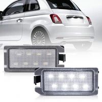 2pcs canbus error free led license number plate light for fiat 500c 2009 2019 for fiat 500 2007 2019