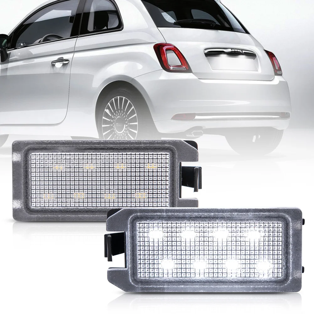2 шт. светодиодный светильник номерного знака для Fiat 500C 2009 2019 500 2007 2019|Сигнальная