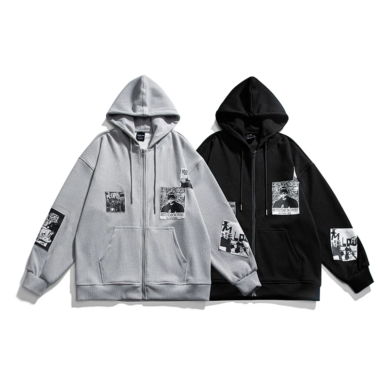 

Мужской кардиган с капюшоном, свитер, куртка, 2022