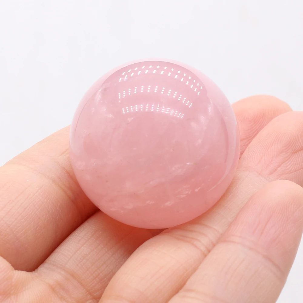 

Natural Stones Crystals Ball Sphere +stand Angel Aura Rose Quartz Gemstone Reiki Healing Home Decor Divination Feng Shui Crafts