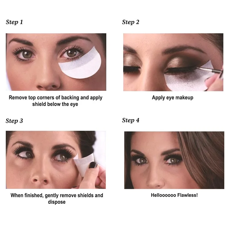 Hot Disposable Eye Patches Eyelash Extensions Pads Eyeliner Shield Protect For Make Up CUN 668 | Красота и здоровье