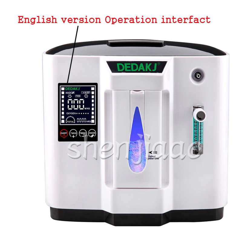 DDT-1A 1-6L/min Medical oxygen concentrator generator making machine generating display Language English | Бытовая техника