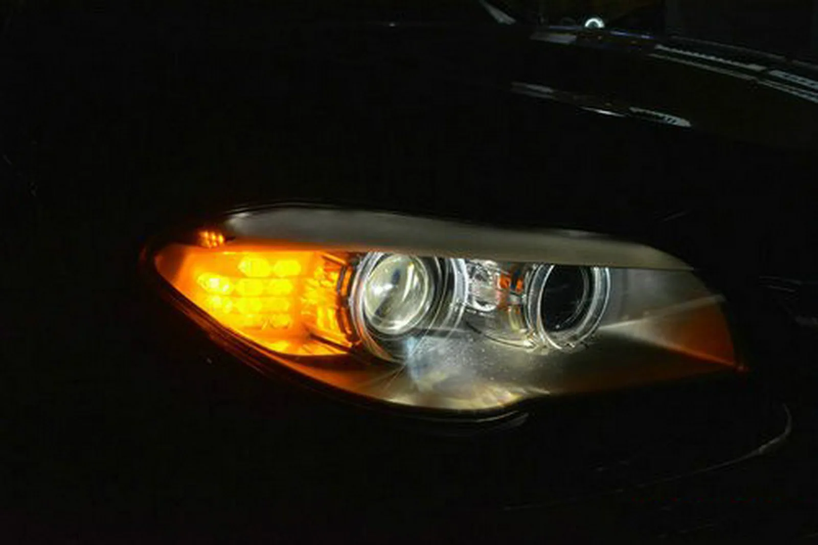 ANGRONG 2x Янтарная лампа PY24W 45 Вт Светодиодный Боковой светильник Тель поворота для