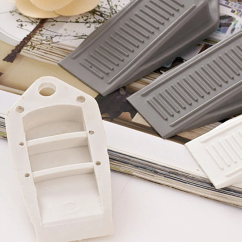 1Pc Rubber Anti-jacket Door Stopper 10*5*2cm Windbreak Blocking Gear Accessories Decoration Style Modern Bottom Door Safety