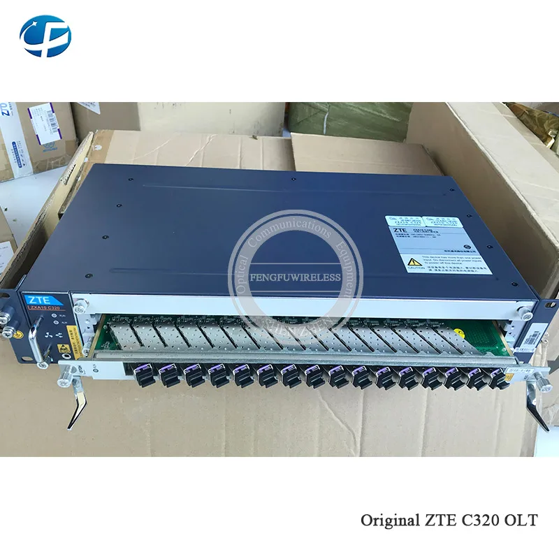 Лучшая цена 1" дюймовый GPON OLT C320 AC, 1* коляска линия питания Оптический Терминал, 1* SMXA/1 1 г плата управления+ 16 портов GTGH C