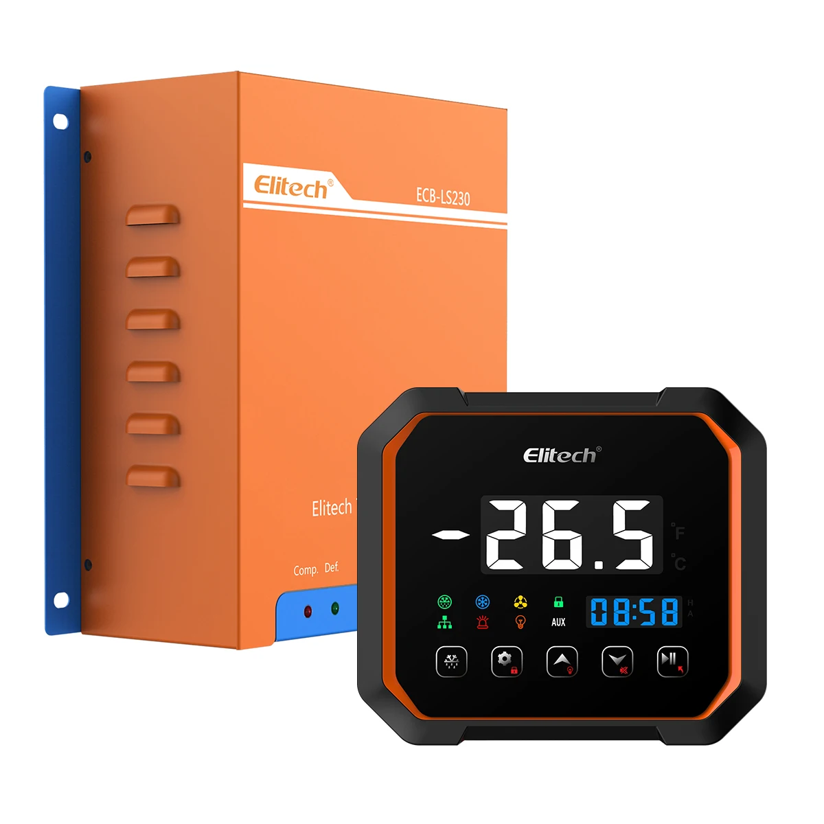 

Elitech ECB-LS230-WiFi Split Electrical Control Box Temperature Control Panel Large LED Display 3 Phase 380V