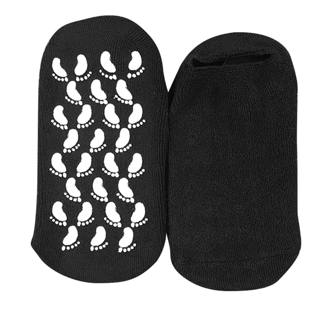 1 пара многоразовых хлопковых гелевых носков увлажняющие отбеливающие