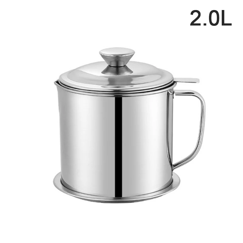 

Stainless Steel Bacon Grease Container Strainer Can Oil Keeper Rvs Gravy Olie Vet Soep Separator Voor Opslaan