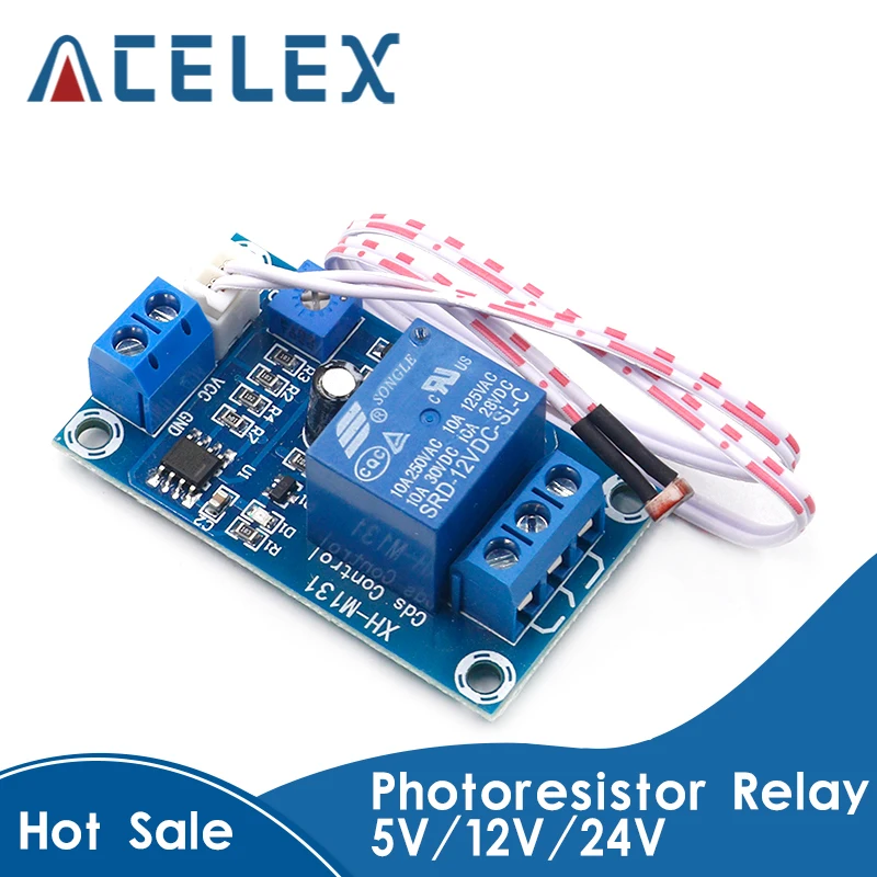 XH M131 DC 5V / 12V светильник переключатель управления реле фоторезистора модуль