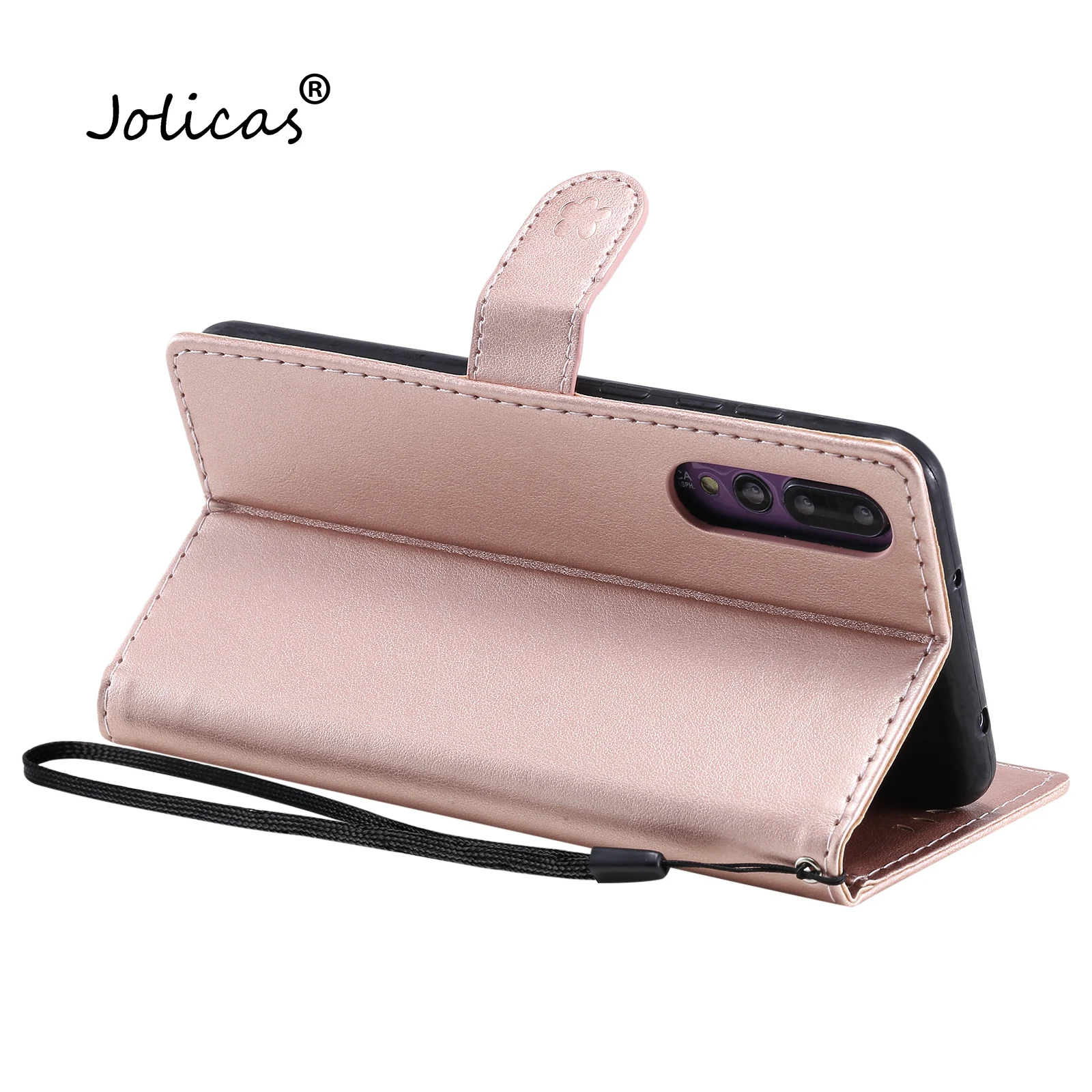 Чехол-Кошелек из искусственной кожи с тиснением 3D для Huawei P20 Защитные чехлы Ascend