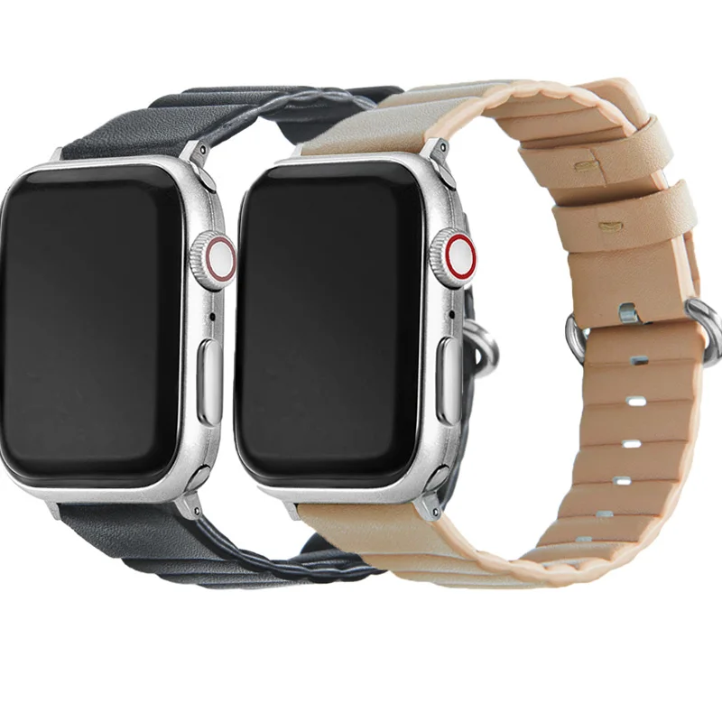 

Leather Strap 42mm 44mm for Apple Watch Band 38mm 40mm Soft Replace Wrist Strap for Apple Watch Series 654321se