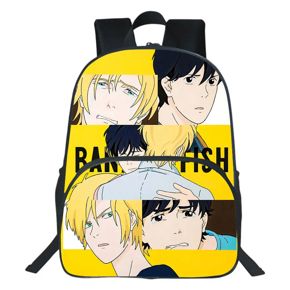 Рюкзак с рисунком банановой рыбы, рюкзак с аниме, для подростков, для мальчиков и девочек, модная школьная сумка, Kawaii 2021, женский рюкзак, мужс...