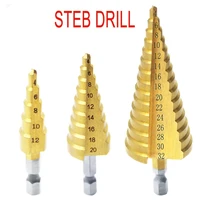 hole cutter tool set flute drill bits steel titanium 4 12mm core metalworking high speed metal step hss coated metric spiral