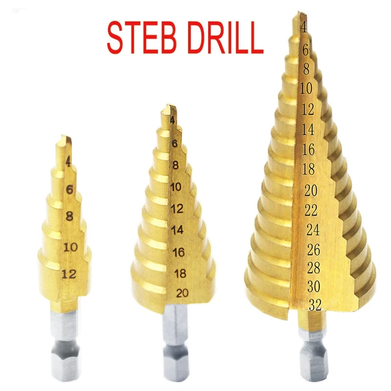 Набор инструментов для резки отверстий сверла с канавками из стали и титана