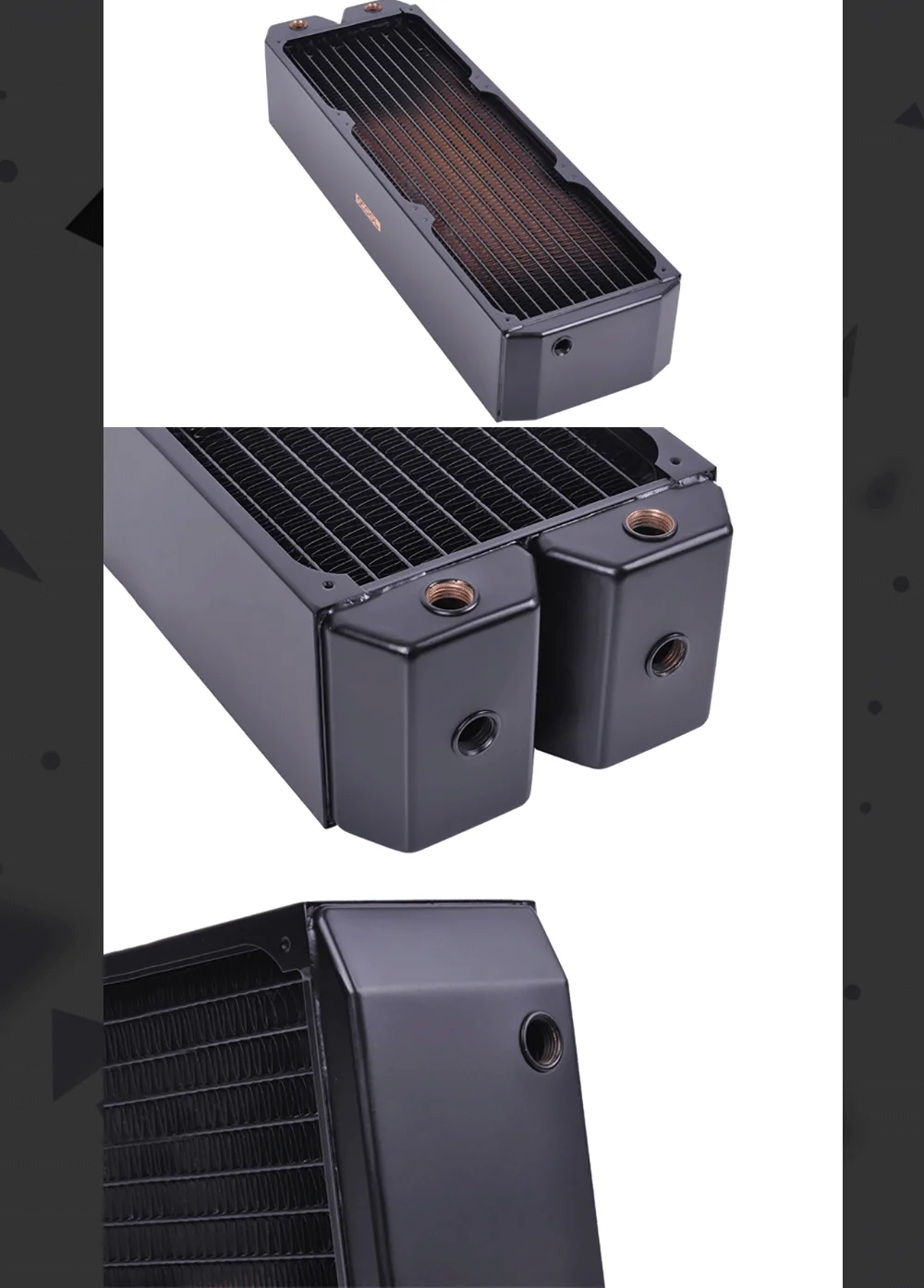 Холодный ряд полный медный радиатор Alphacool NexXxoS Monsta полностью медный 420 мм