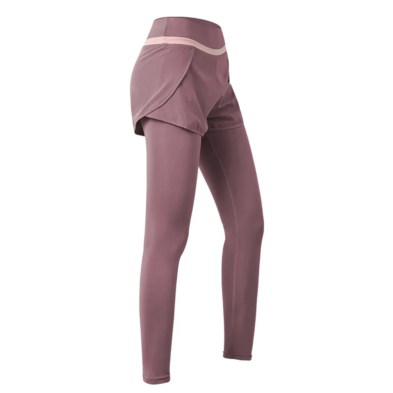 Обнаженные Хлопковые Штаны Для Йоги из двух частей женские обтягивающие узкие