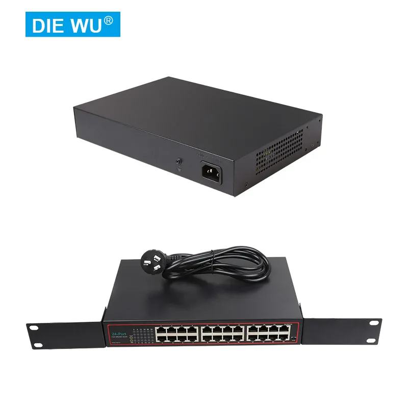 

TXE100 24-Port 10/100M Iron Shell Ethernet Switch/Desktop or Rackmount/Plug and Play/Shielded Ports/Unmanaged