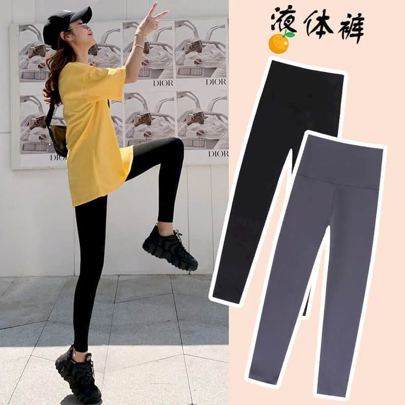 

200 kg leggings plus velvet thickening yoga plus size fat sister women's trousers Tight belly and hips autumn cycling pants
