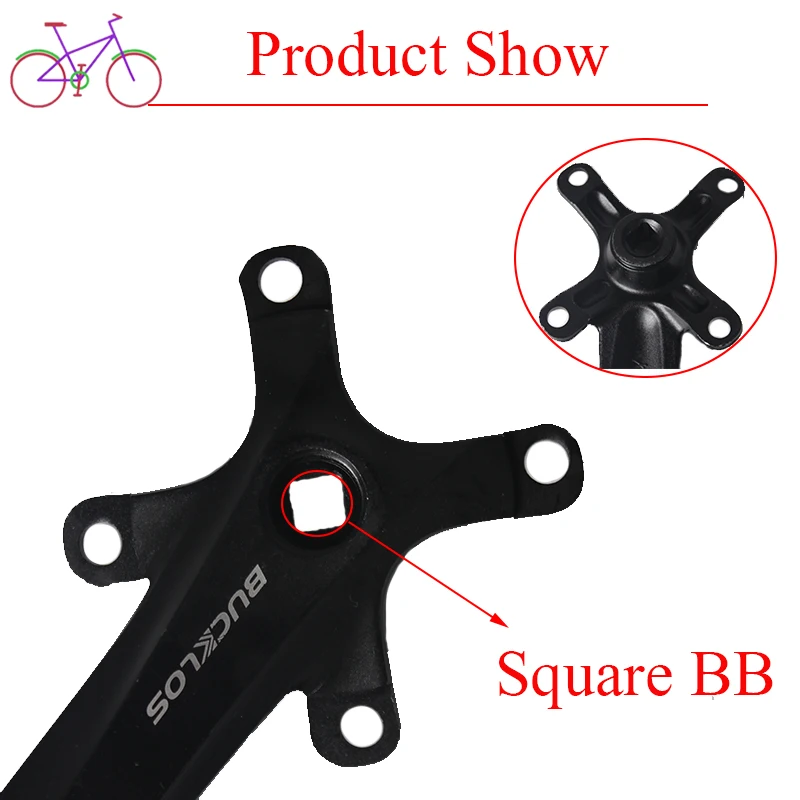 104BCD рукоятка 170 MTB Crankset Алюминиевый Дорожный Велосипед Crank набор частей широкое