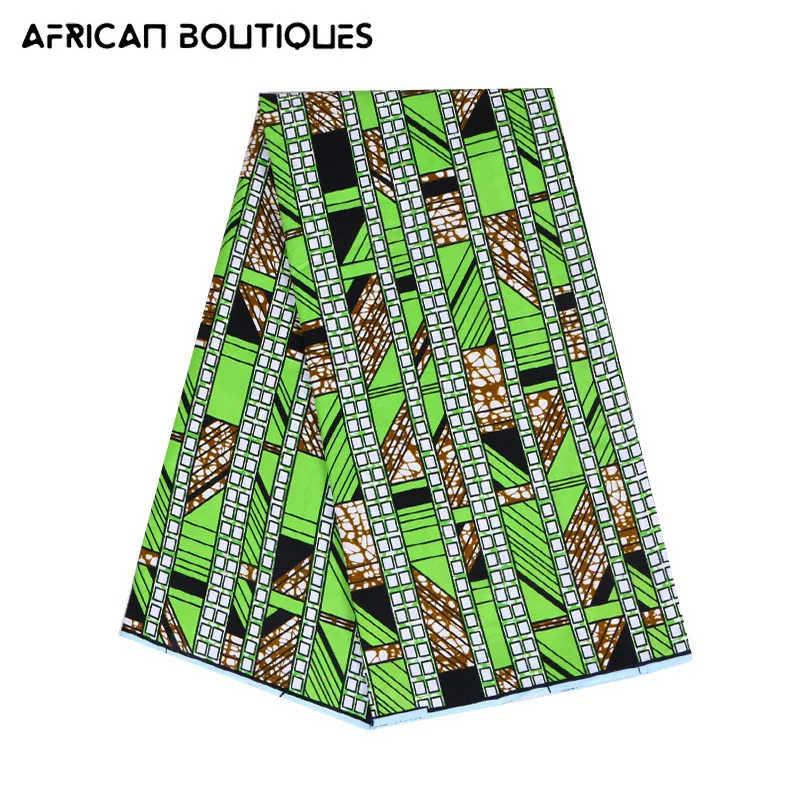 

6 ярдов Африканской ткани, Нигерия, ткань с воском 2021, ткань, 100% хлопок, ткань для платьев