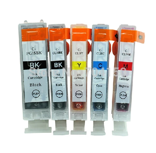 Einkshop 5 шт. PGI5 CLI8 чернильный картридж для принтера Canon PGI-5 CLI-8 PIXMA MP500 MP530 MP600 MP610 MP830 MX850