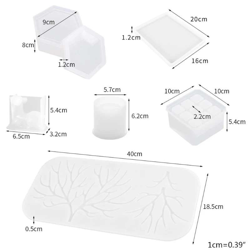 

1 Set Crystal Epoxy Resin Molds Deer Makeup Jewelry Display Tray Silicone Mould 9-Slot Lipstick Organizer Pen Holder Mold