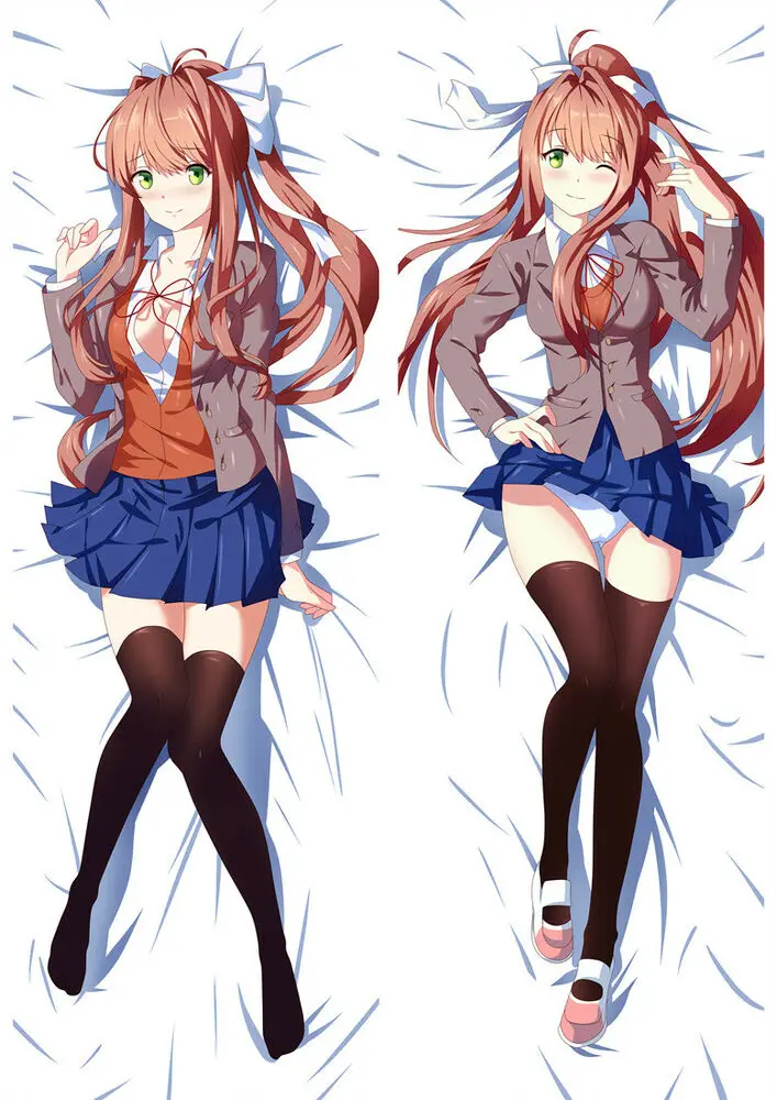 Doki Literature Club Monika Dakimakura наволочка для тела подушки дакимакура | Дом и сад